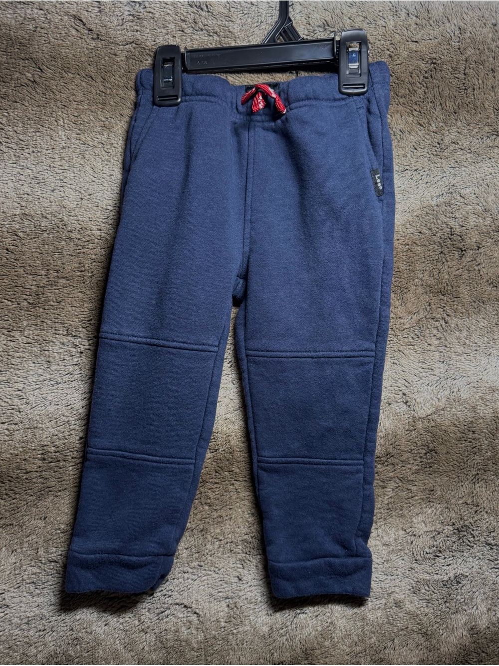 Lee Navy Jogger Pants with Red Drawcord